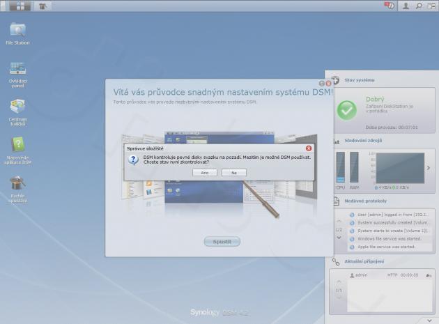 Synology DiskStation – první přihlášení