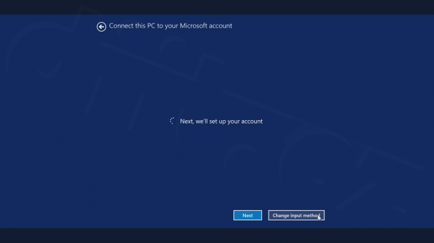 11 Windows 8.1 - a teď nastavení účtu