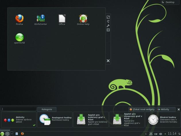 openSUSE 12.3 - kde plasma