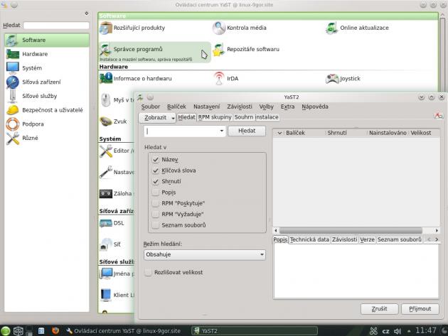 openSUSE 12.3 - yast