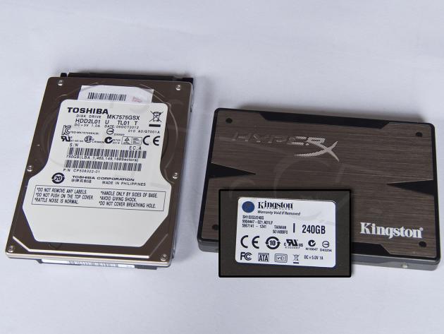 12 Toshiba MK7575GSX 750GB + Kingston HyperX 3K 240GB