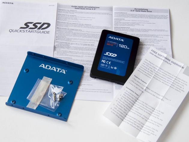 ADATA S510 120GB - obsah balení