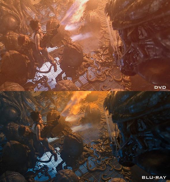 Aliens DVD vs Blu-ray - Obrázek 1