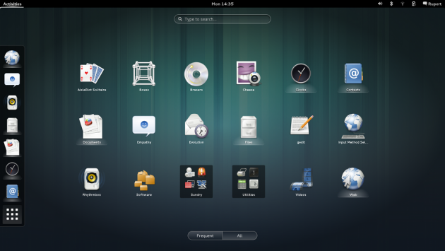 GNOME 3.8 - apps-view