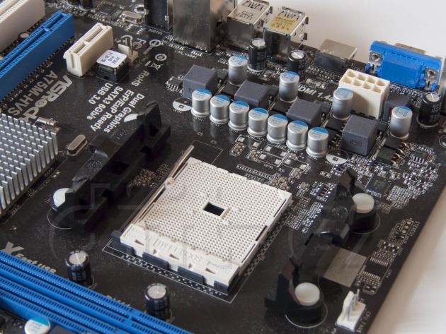 ASRock A75M-HVS - socket FM2 a napájení procesoru