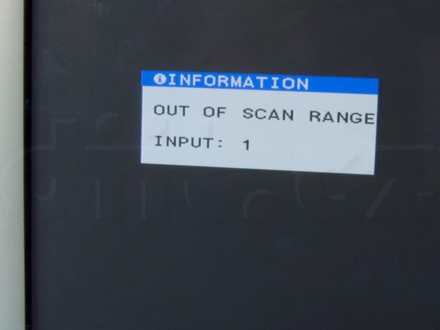 IBM P202 (6558-03N) - Out of Scan Range