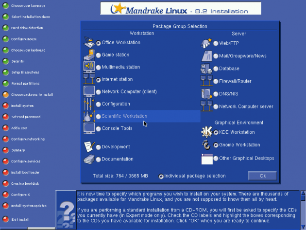 Anežka: MandrakeLinux 8.2