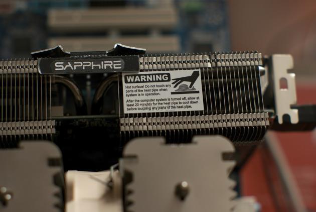 Sapphire Radeon HD 7750 Ultimate, varování