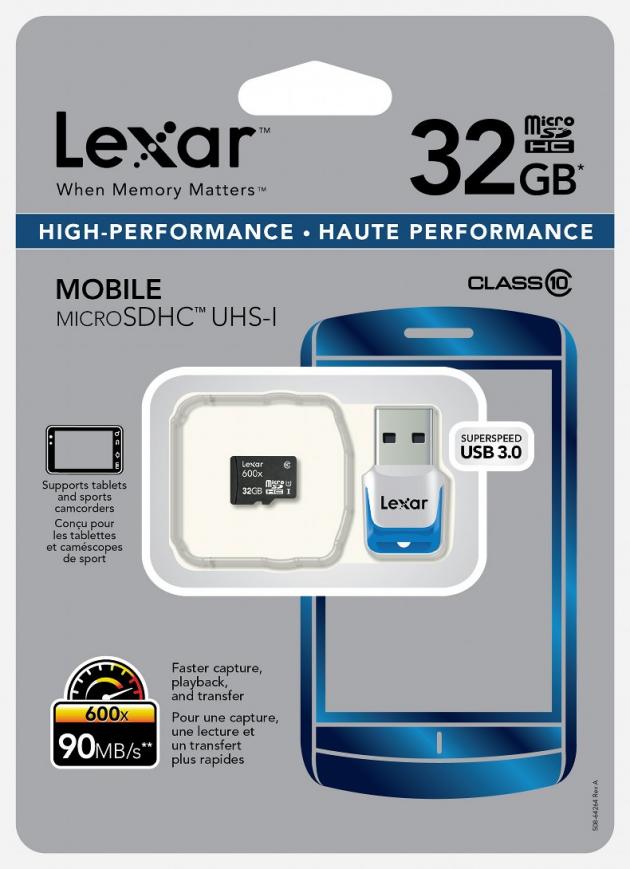 Lexar High-Performance microSDHC UHS-I