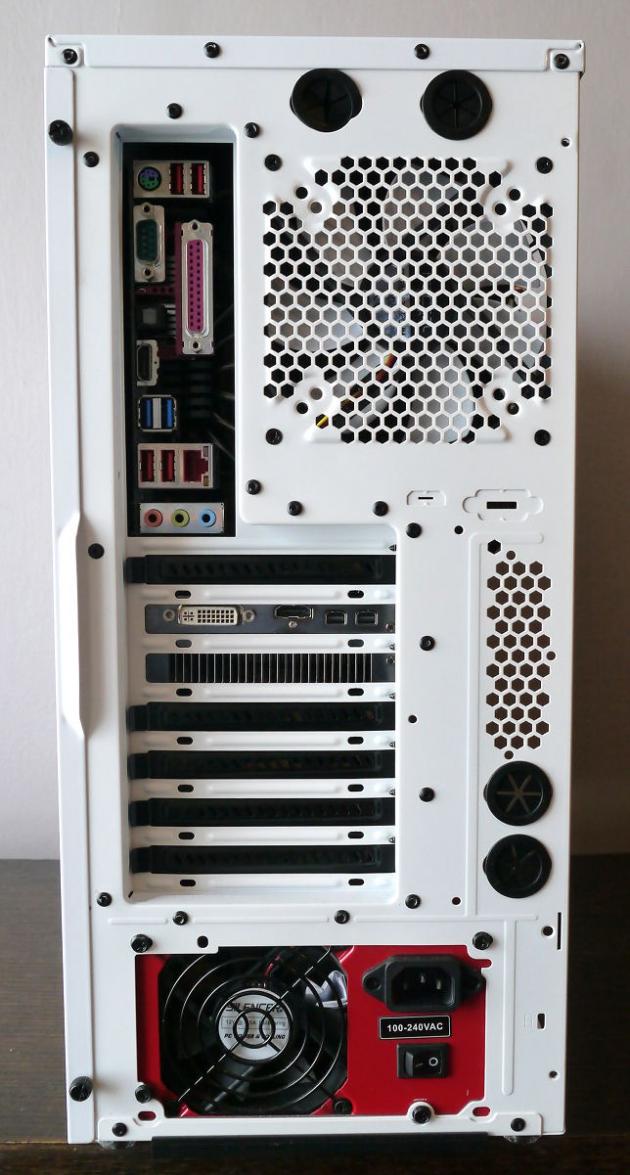 Fractal Design Define R3 USB 3.0 Arctic White - zadnice