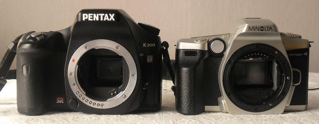 Pentax K200D vs Minolta Dynax 4