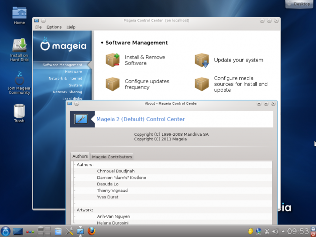 Mageia 2: Mageia Control Center