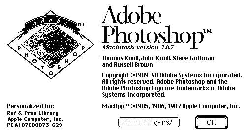 Adobe Photoshop 1.0.1