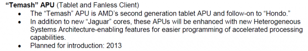 AMD APU Temash codename decoder