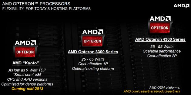 AMD Kyoto Opteron roadmap 2013