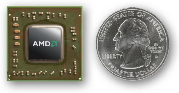AMD Temash APU s mincí
