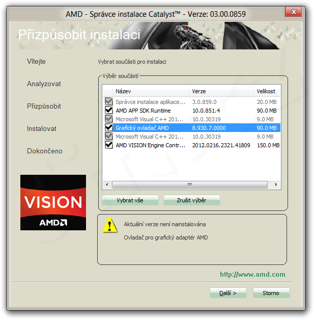 Instalace Catalyst pro Windows 8 Consumer Preview