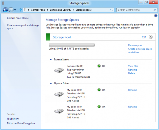 Windows 8 - Storage Spaces