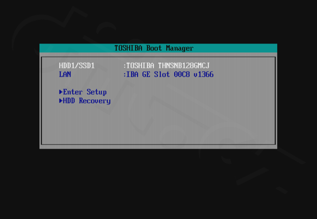 Toshiba Portégé Z830 - Boot menu a vstup do BIOSu