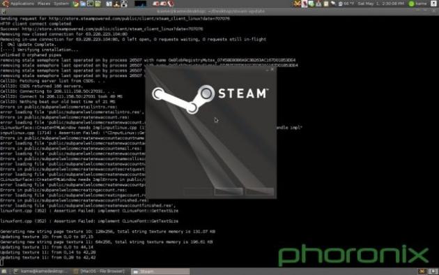 Phoronix - steam on Linux