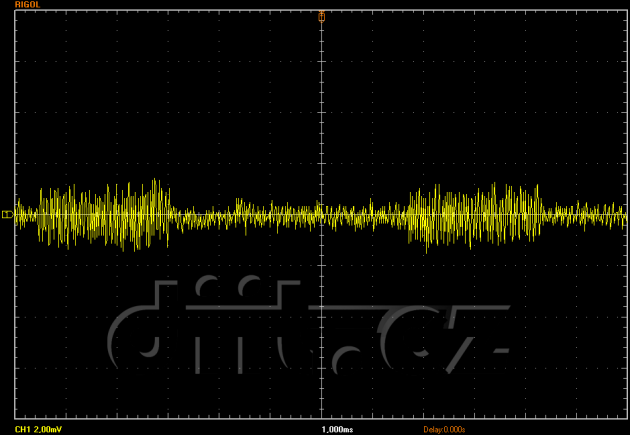 3Y YM-5201D, zvlnění +5 V SB, nulová zátěž