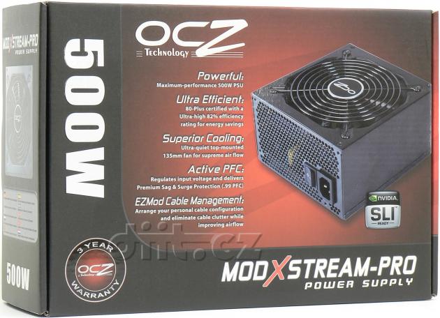 OCZ ModXStream Pro 500 W krabice