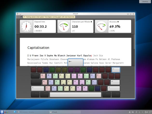 KDE 4.10 -ktouch