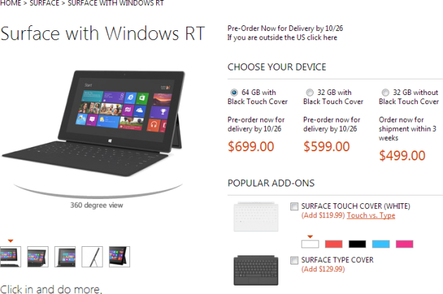 Microsoft Surface Preorder