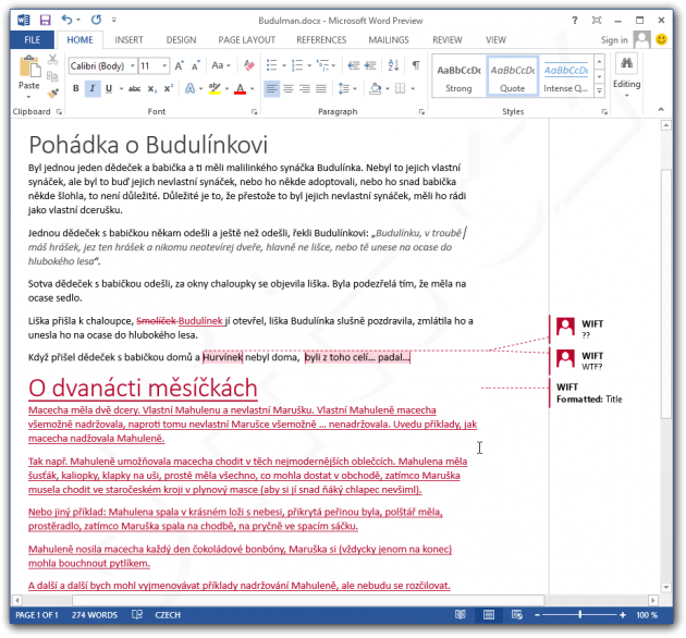 Office 2013 Preview - Word (Budulman)