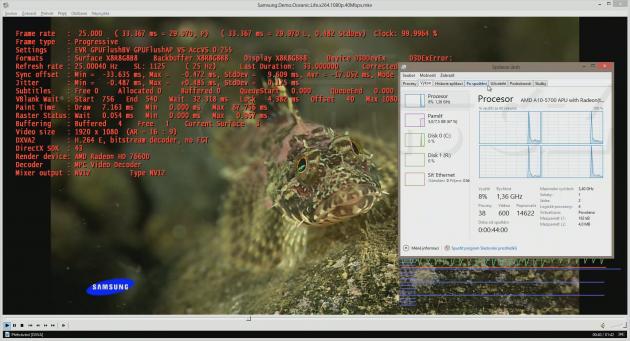 Samsung Demo @ AMD Trinity + zátěž CPU