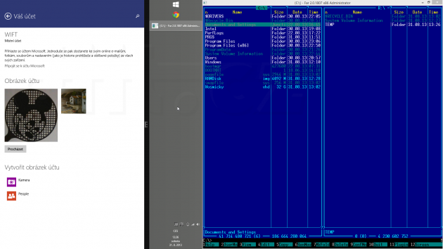 Windows 8.1 - rozdělení obrazovky v ModernUI