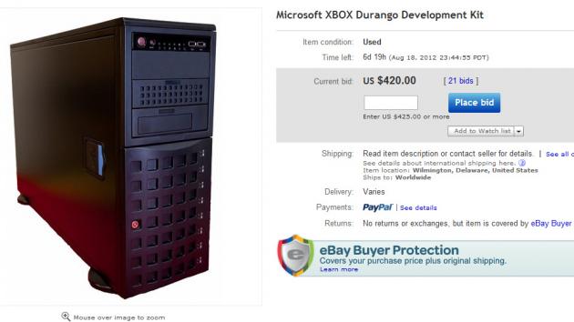 Xbox 720 durango development kit ebay