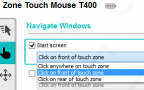 Logitech Zone Touch Mouse T400 - SetPoint - Navigate Windows - Start Screen