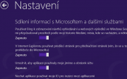 Instalace Windows 8.1 Pro - vlastní nastavení - Sdílení informací s Microsoftem atd