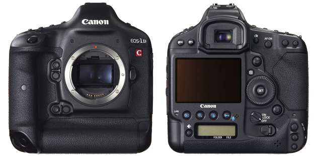 Canon EOS-1D C front rear