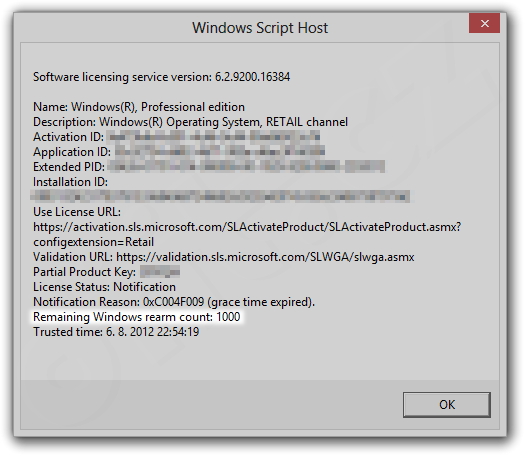 Windows 8 - detailní informace o licenci