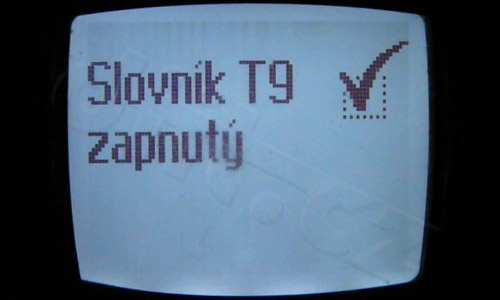 Nokia 6310i - slovník T9