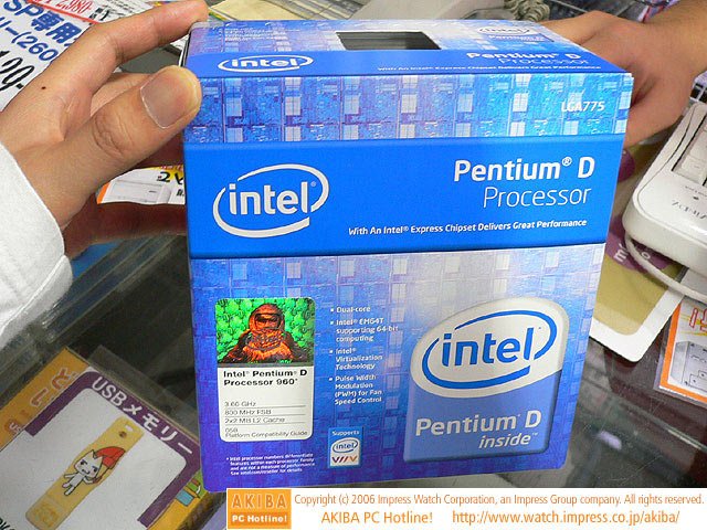 Intel Pentium D 960 v originální krabici