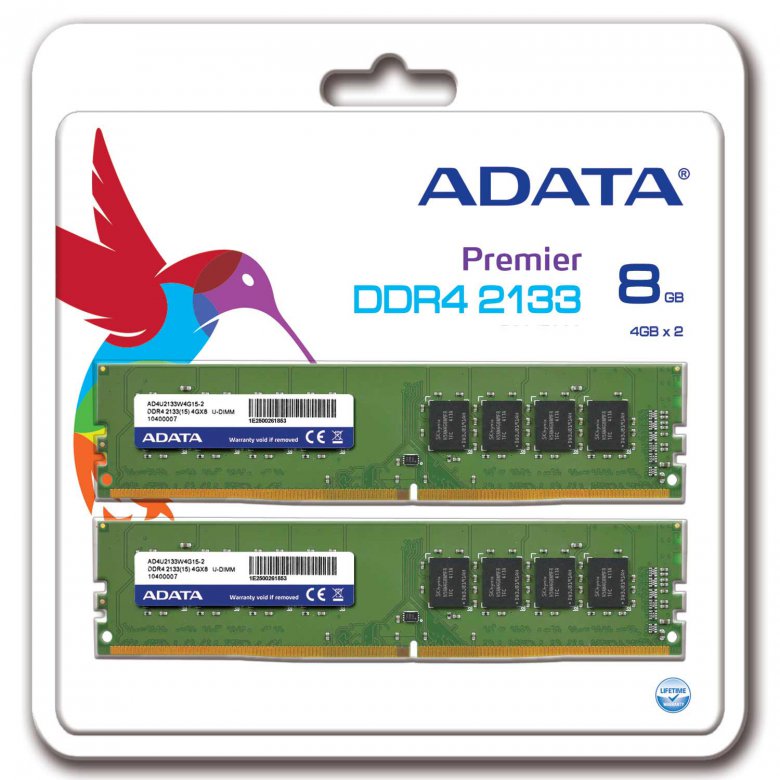 A Data Ddr 4 2133 Dual 8 Gb