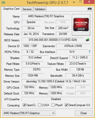 A 10 7850 K Gpuz 1