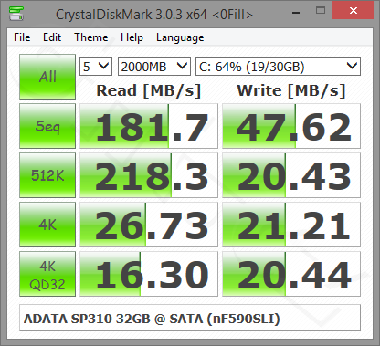 Adata Sp 310 32 Gb Sata Nf 590 Sli Cdm