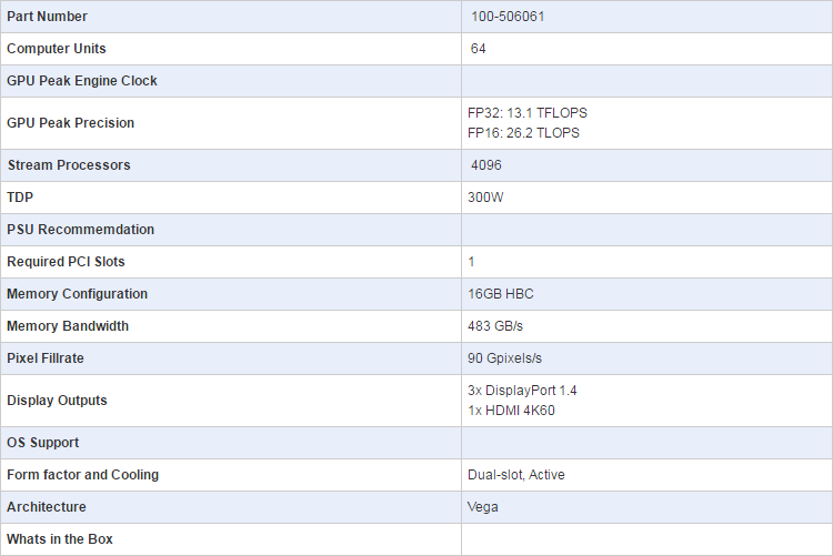 Amd Radeon Vega Frontier Edition Specs 02