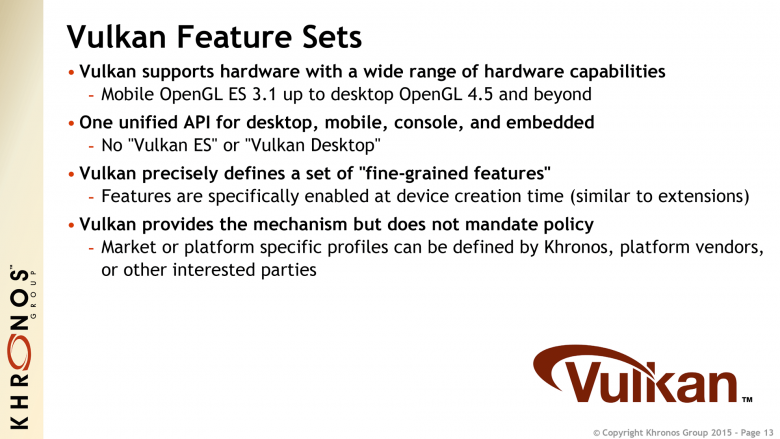 Api Vulkan Feature Sets