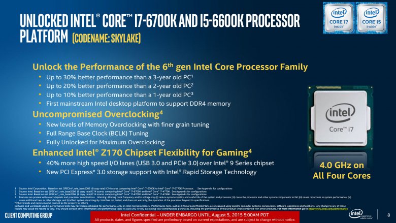Intel Skylake Core I 7 6700 K I 5 6600 K 04