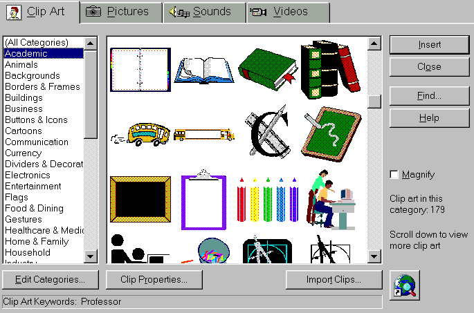 Ofiice 97 Clipart