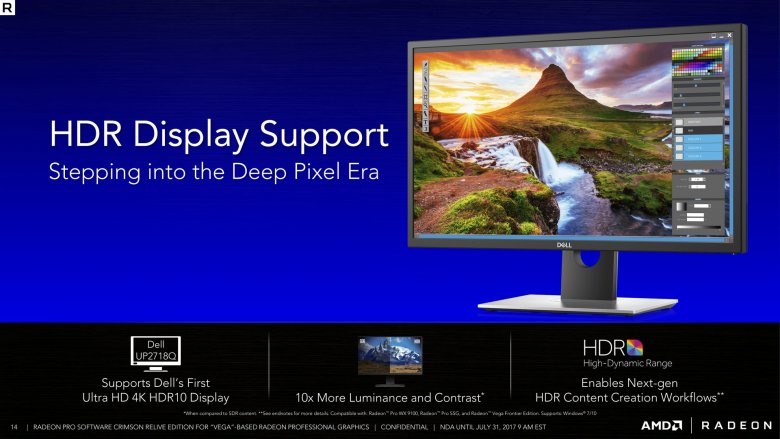Radeon Pro Software Crimson Relive For Vega 14