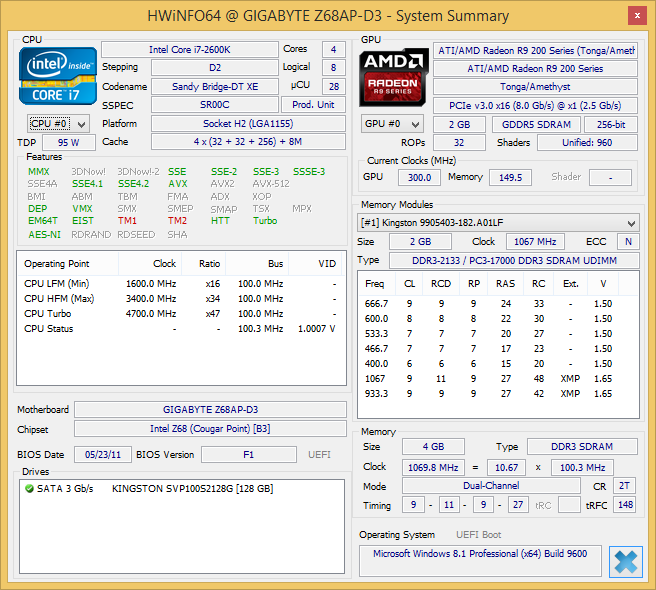 Sapphire R 9 285 285 Hwi 64