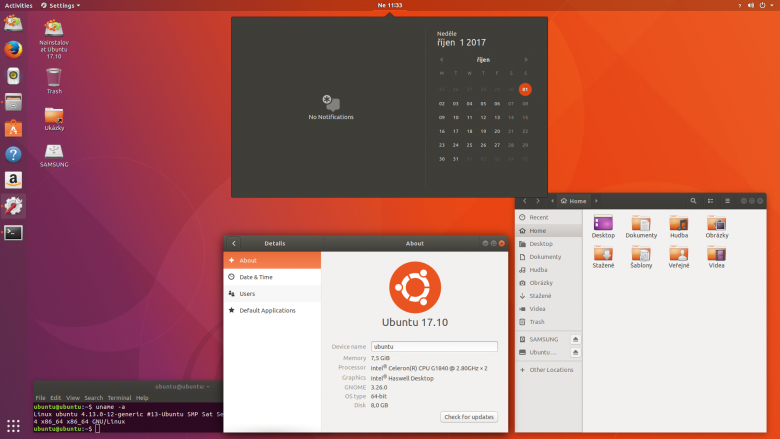 ubuntu 17 desklets