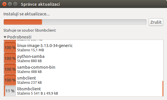 Ubuntu 1404 Aktualizace 3