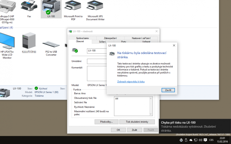 Windows 10 Chyba Tiskarny Lpt 1
